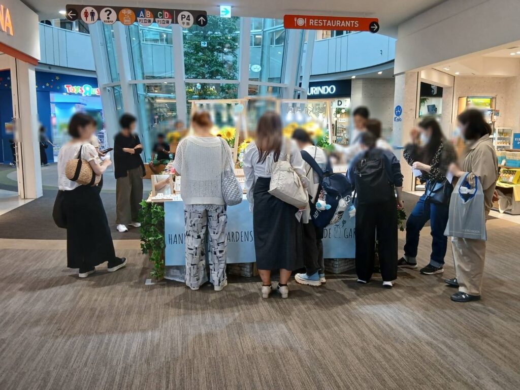 立川立飛ららぽーと煌花POPUPの様子